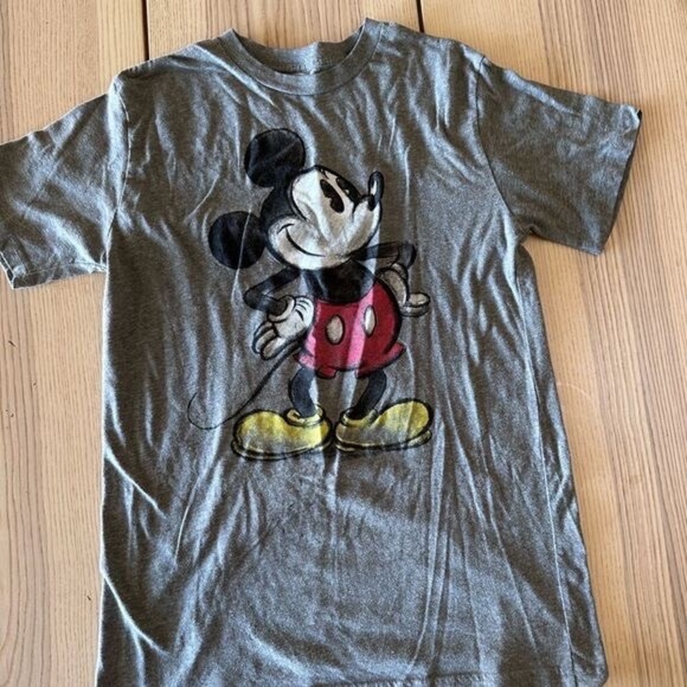 Disney Mickey Mouse Gray and Red Kids T-Shirt